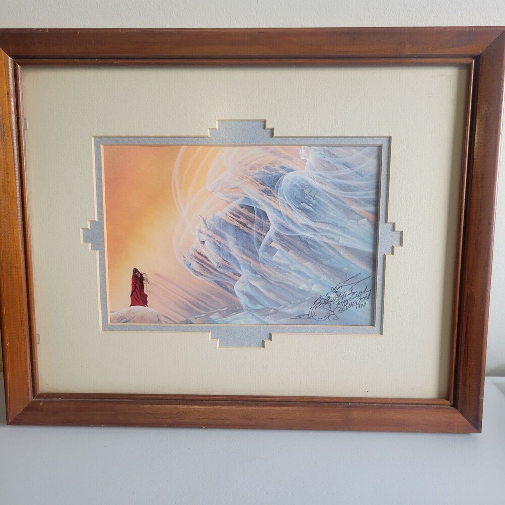 William "Bill" Rabbit Coming Of Winter print Framed Signed and numbered 327
